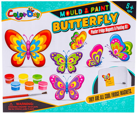 CREATIVE SET OF MAGNETS MAKE YOURSELF MAGNETS BUTTERFLIES DIY BUTTERFLIES GYPSUM MASS